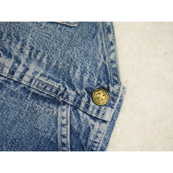 Vintage OshKosh B'Gosh Overalls Vestbak Genuine Shorts Denim Baby 3-6M USA - Picture 2 of 11